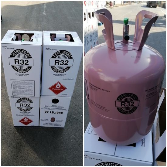Factory Sale 11.3kg/30lbs Disposable Cylinder Freon R32 Refrigerant Gas R32