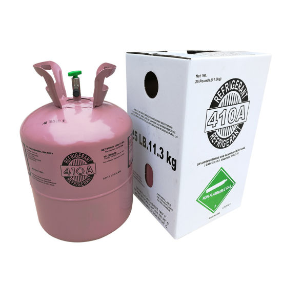 Refrigeration Gas R32 and R125 Blended Hfc Refrigerant Freon R410A